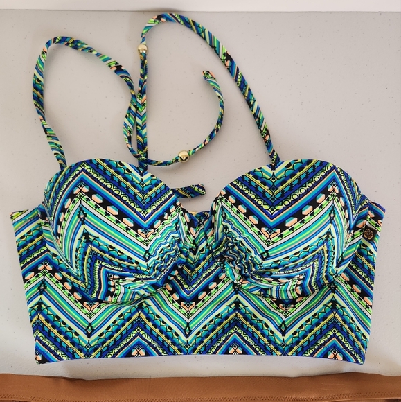 La Vie En Rose Aerie Underwire Bikini Swim Suit 2 Piece Boho Size Small Swimsuit - Picture 2 of 10